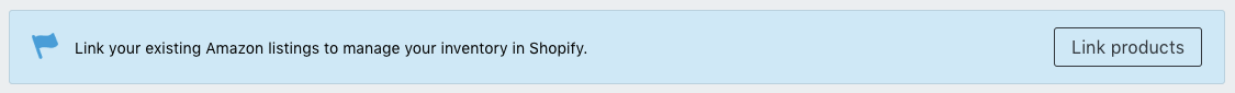 Screenshot of button to link products