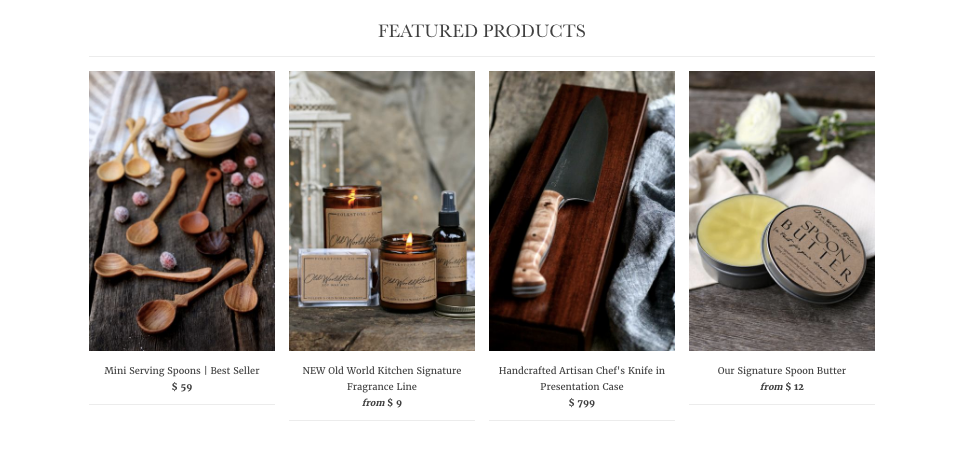 Artigianato Old World Kitchen: vendere su Etsy e passare a Shopify