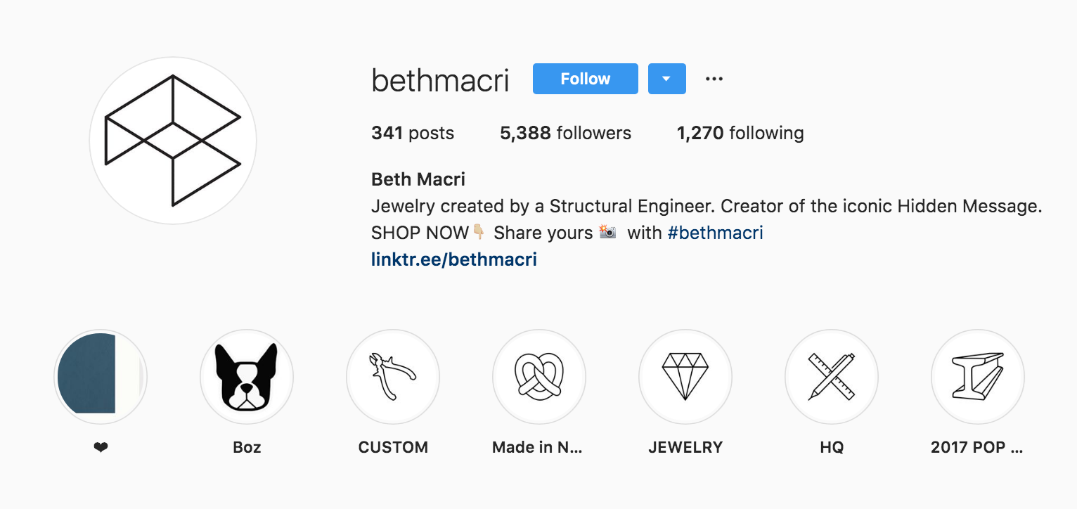 Beth Macri Instagram Bio