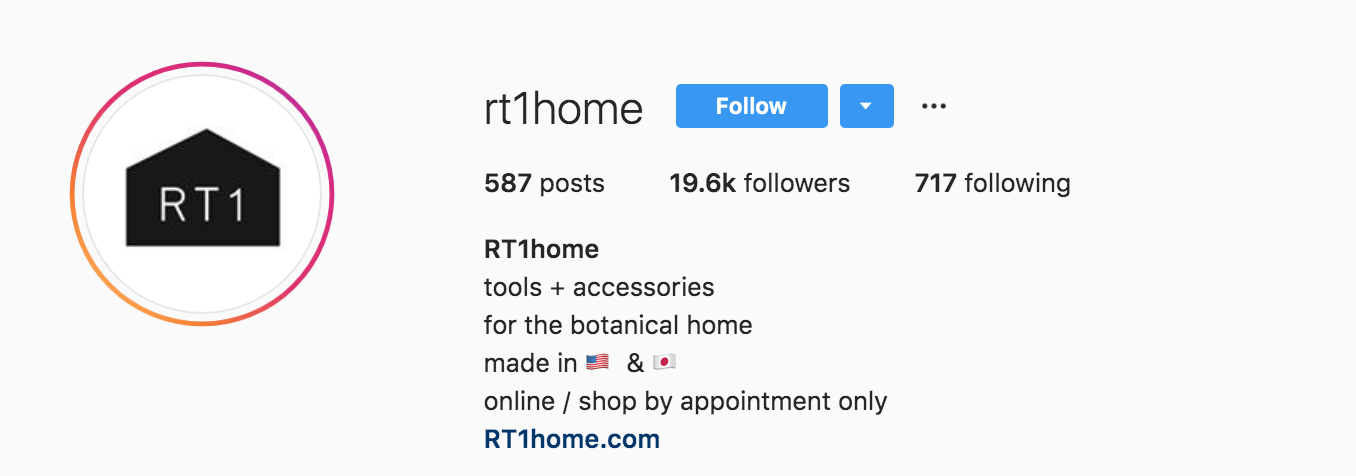 RT1 Home Instagram Bio