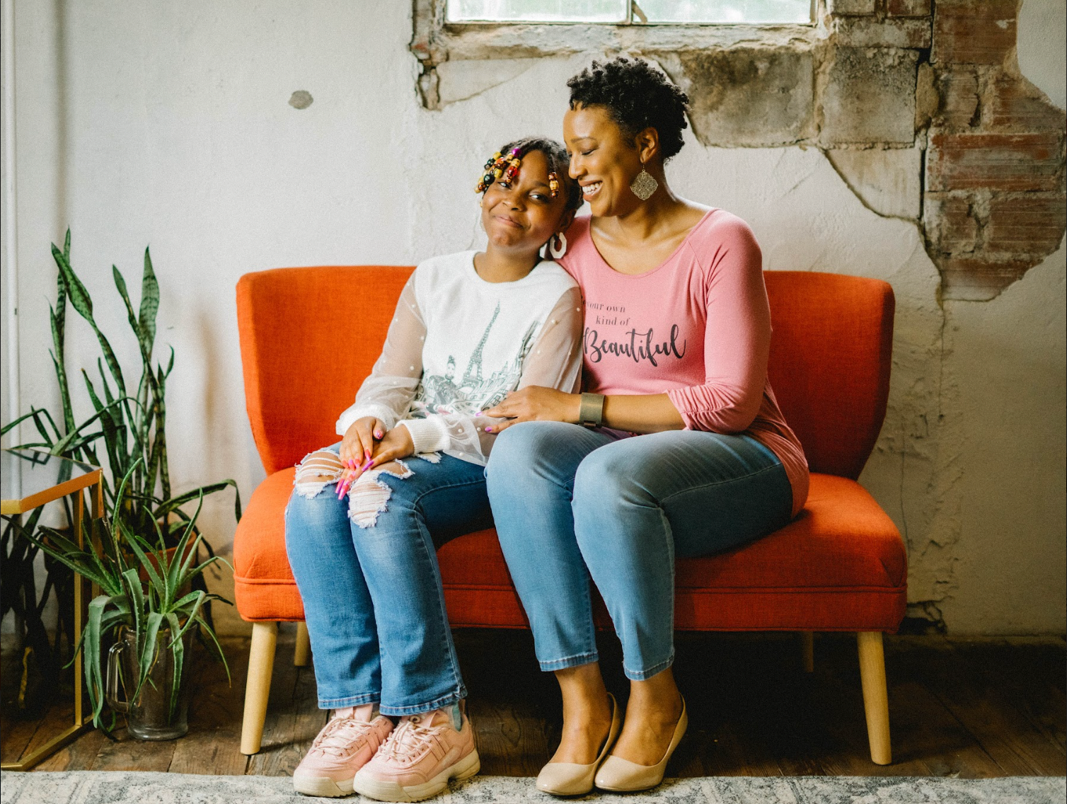 Felisha Renee sits with her daughter Gabrielle