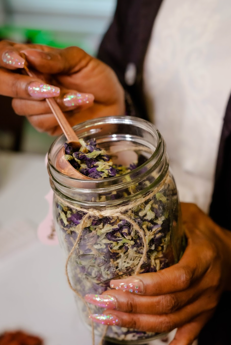 Jar of herbs