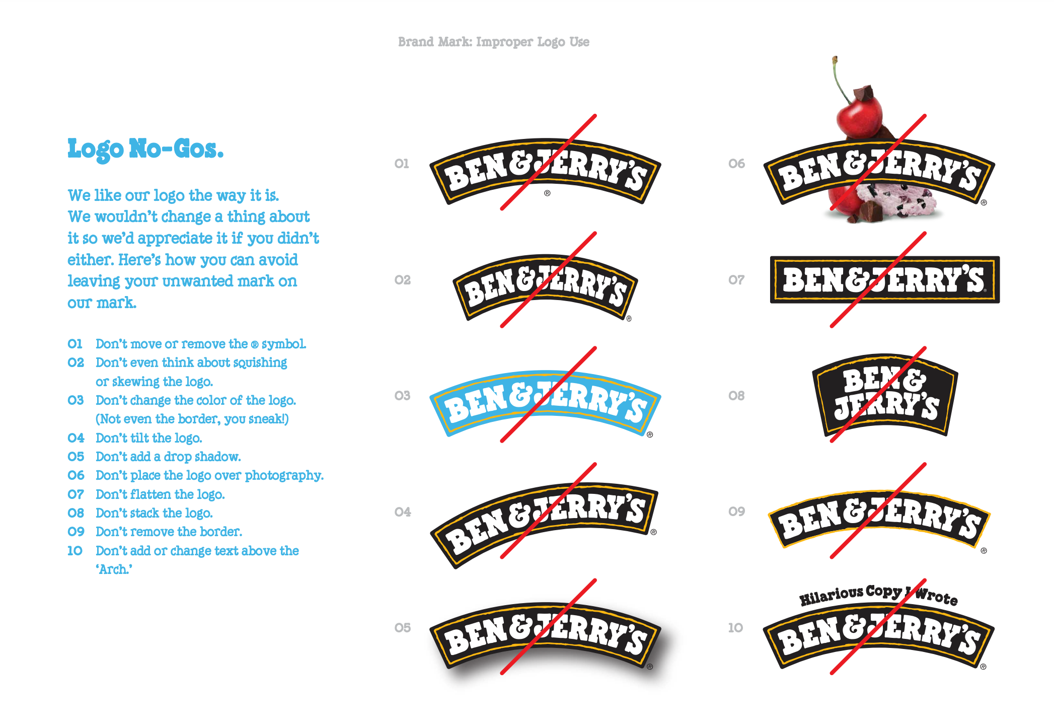 Ben & Jerry's brand guidelines