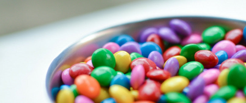 Colorful candy in a bowl