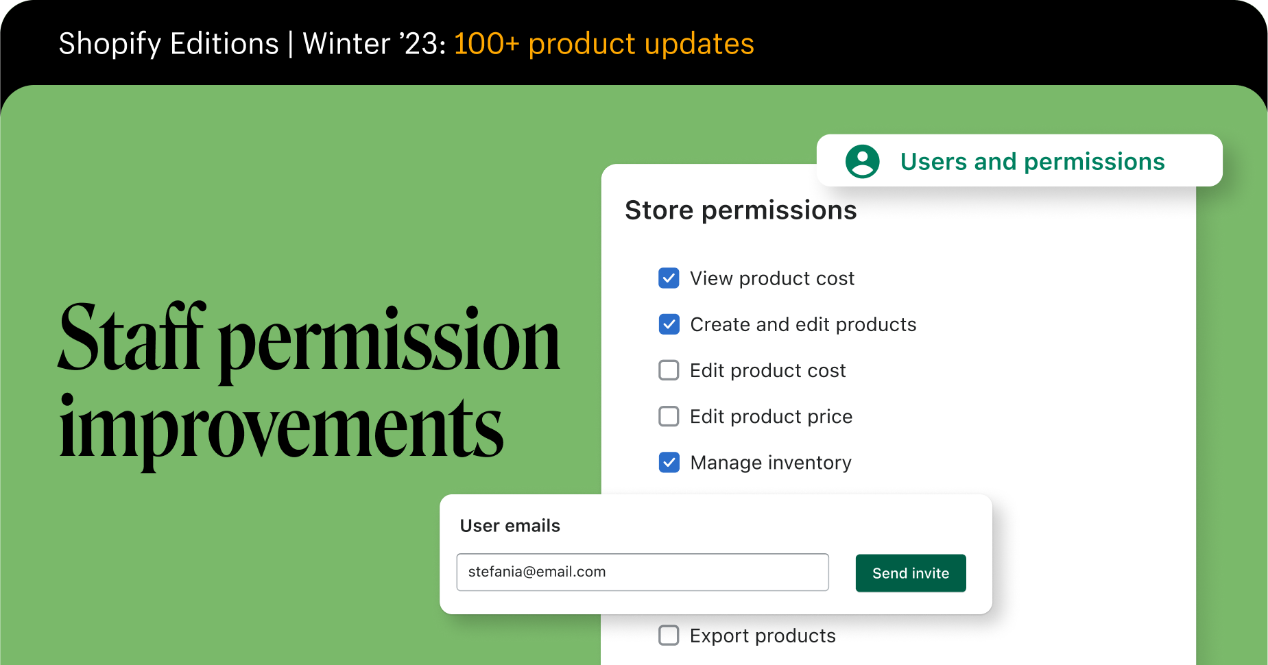 Shopify staff permissions 