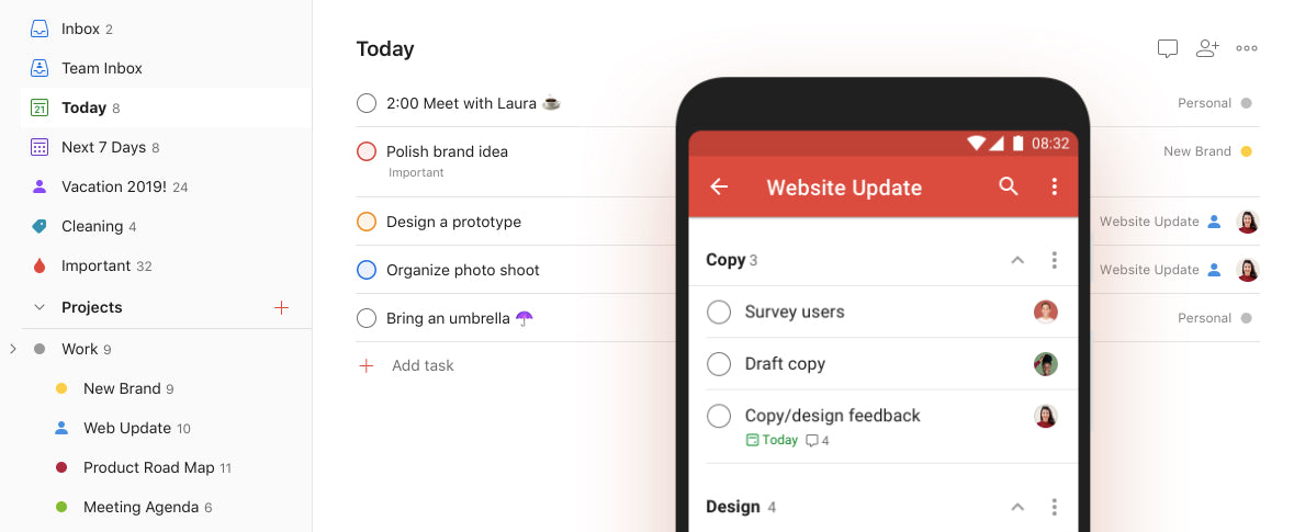 Todoist app gratuite per la produttività aziendale