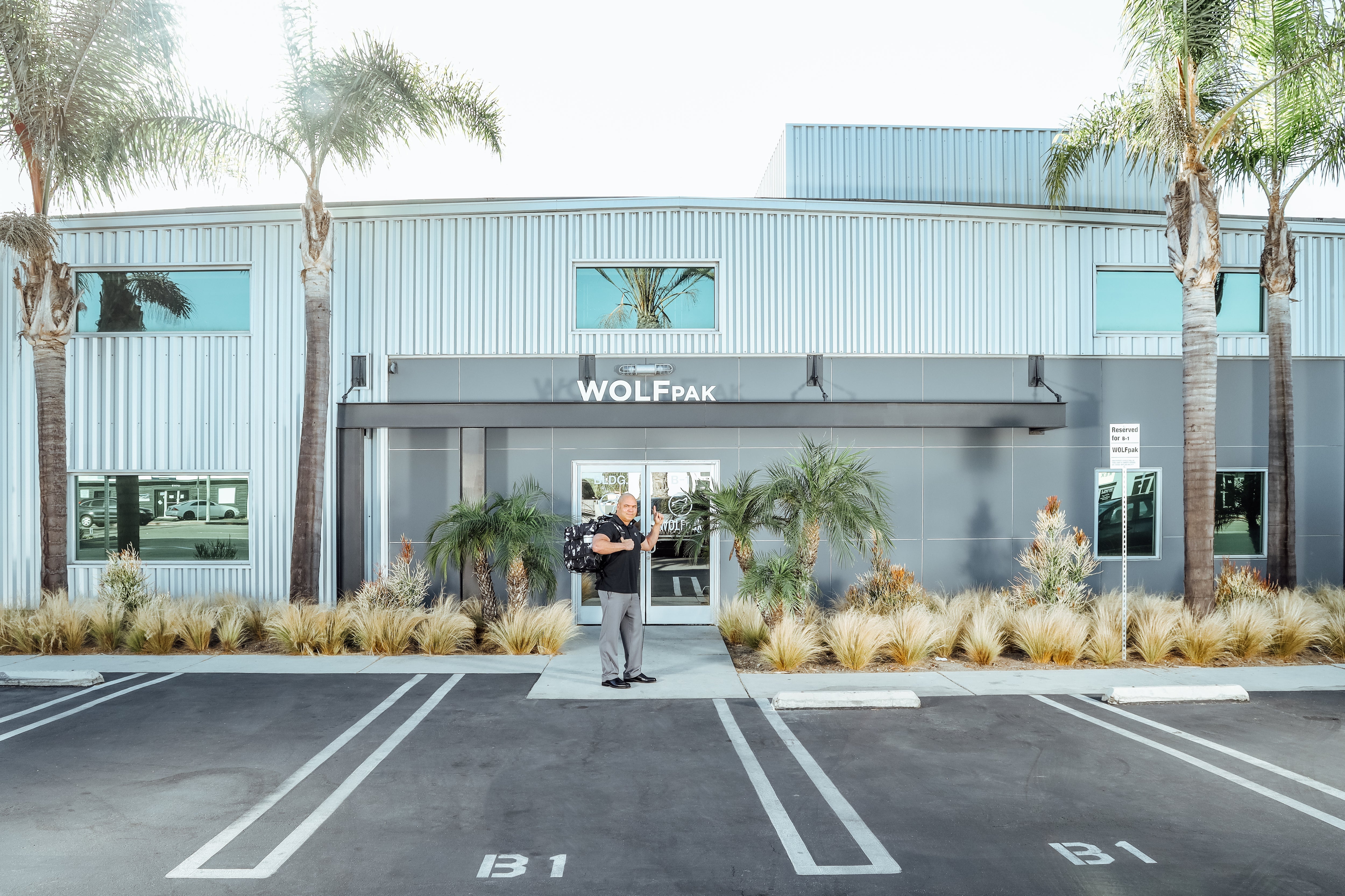 Michael Henderson, WOLFpak CEO, outside the company's fulfillment center.