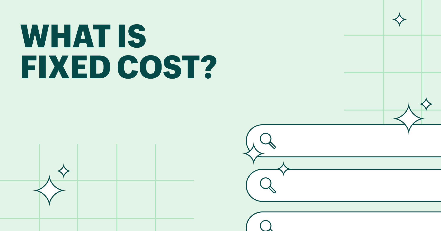 What is fixed cost?