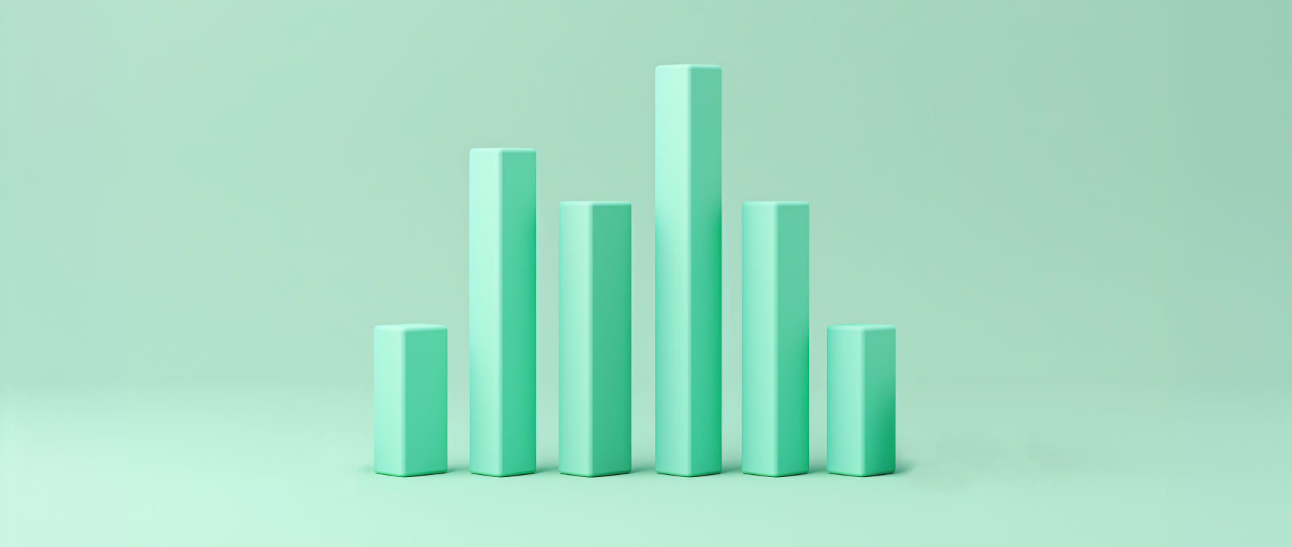 An animation of a three-dimensional bar graph.