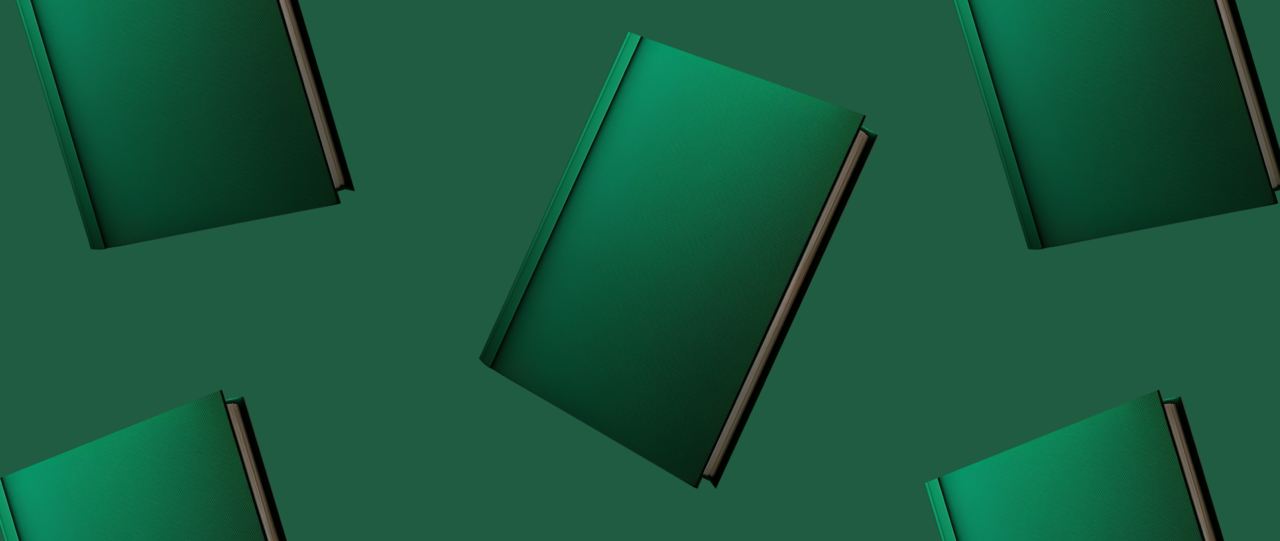 best business books in 2023 hero art with green books