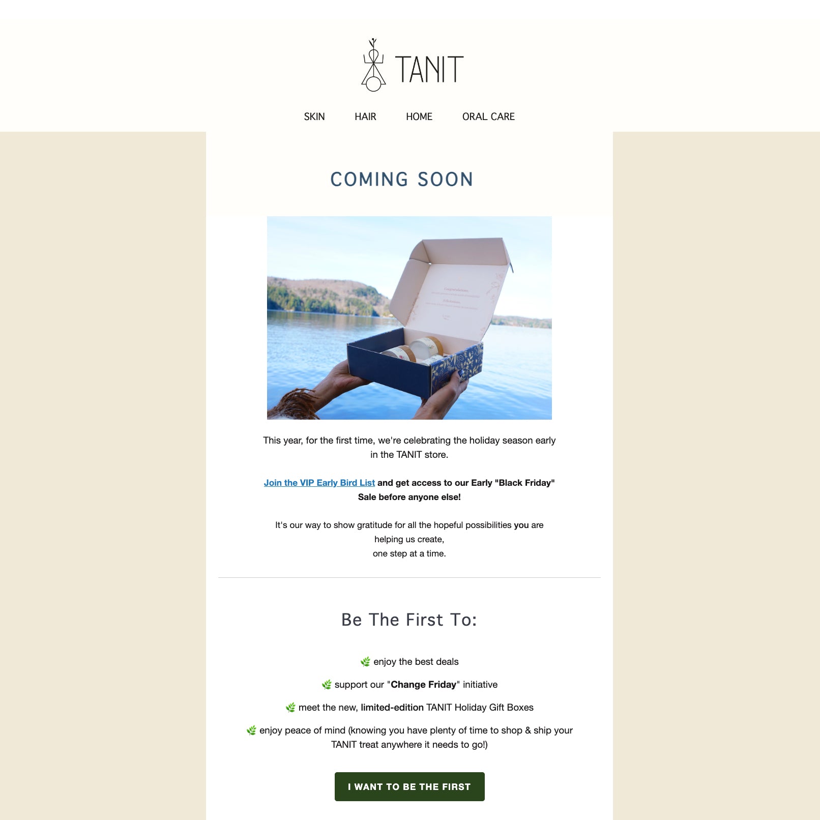 Taint teaser email screen grab with coming soon.