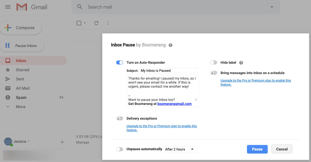 boomerang for gmail and outlook