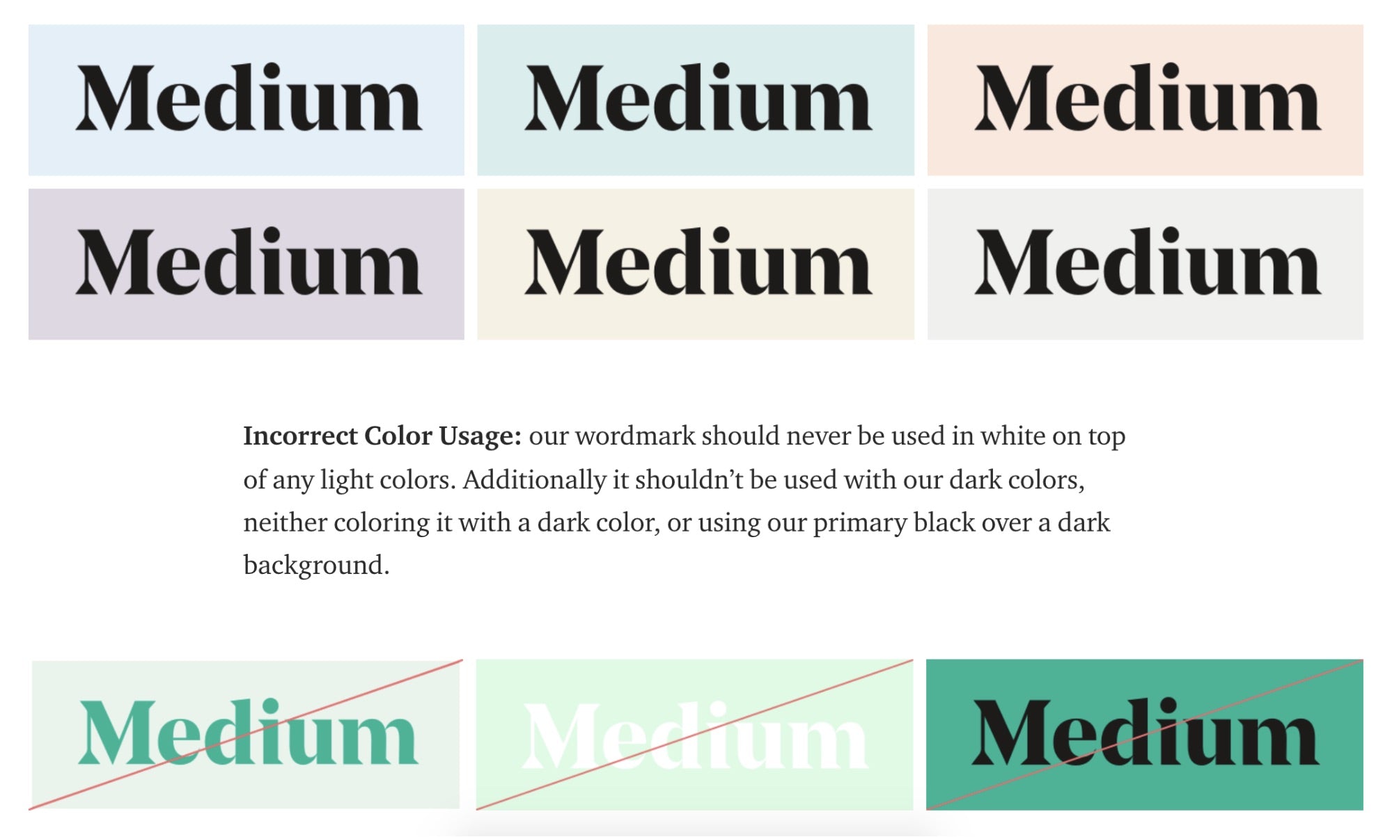 Medium's brand identity guidelines