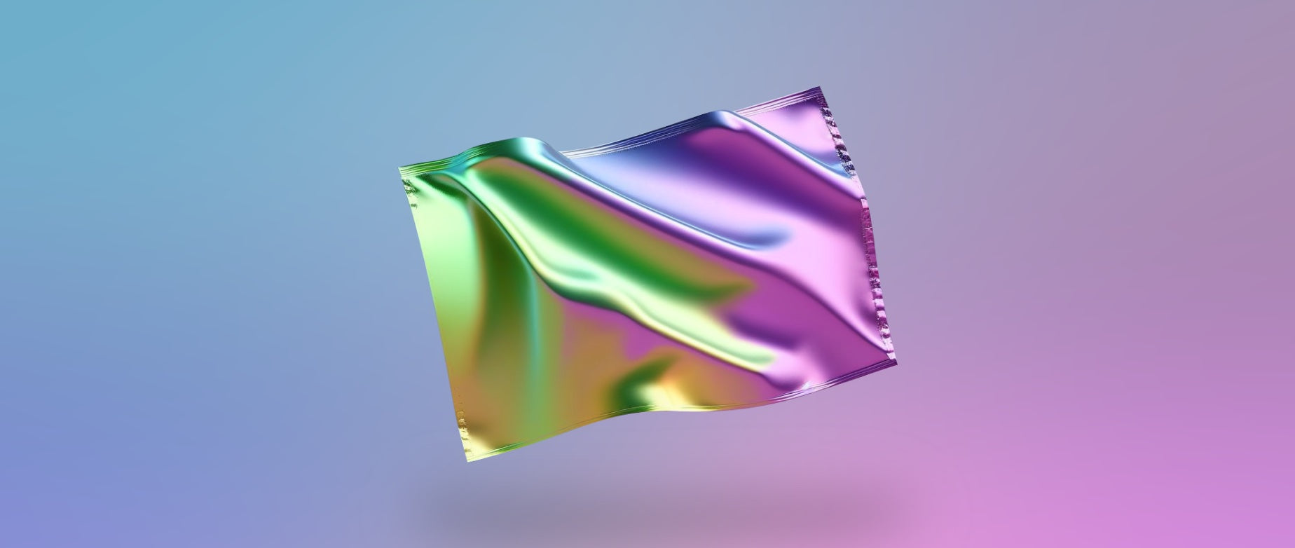 AI multi-colored flag on a colorful background