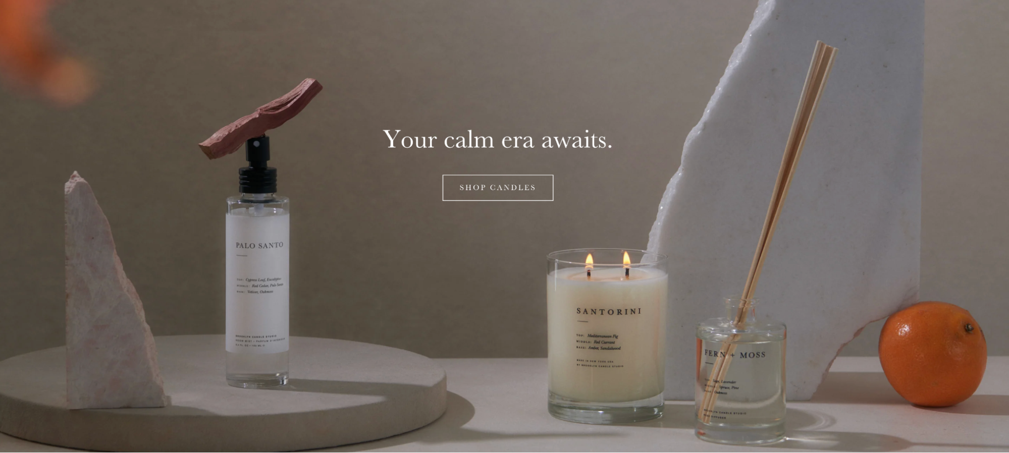 An ad for Brooklyn Candle Studio, a candle making business that was started in a studio apartment.