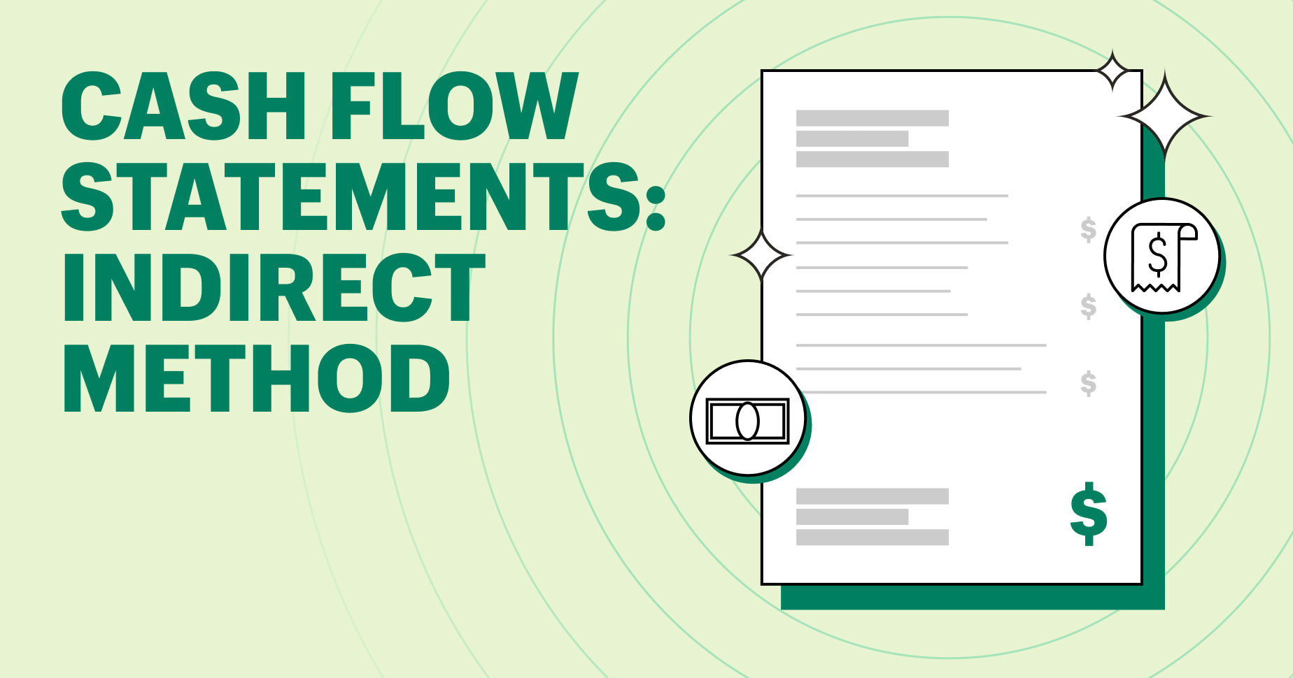cash flow statements: indirect method