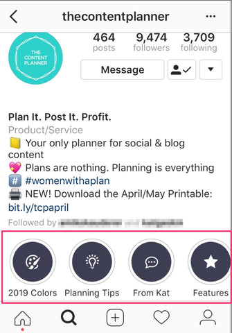 she treats each highlight like a webpage with a hero slide that covers a different topic e g product features and planning tips - how to amass a huge instagram following