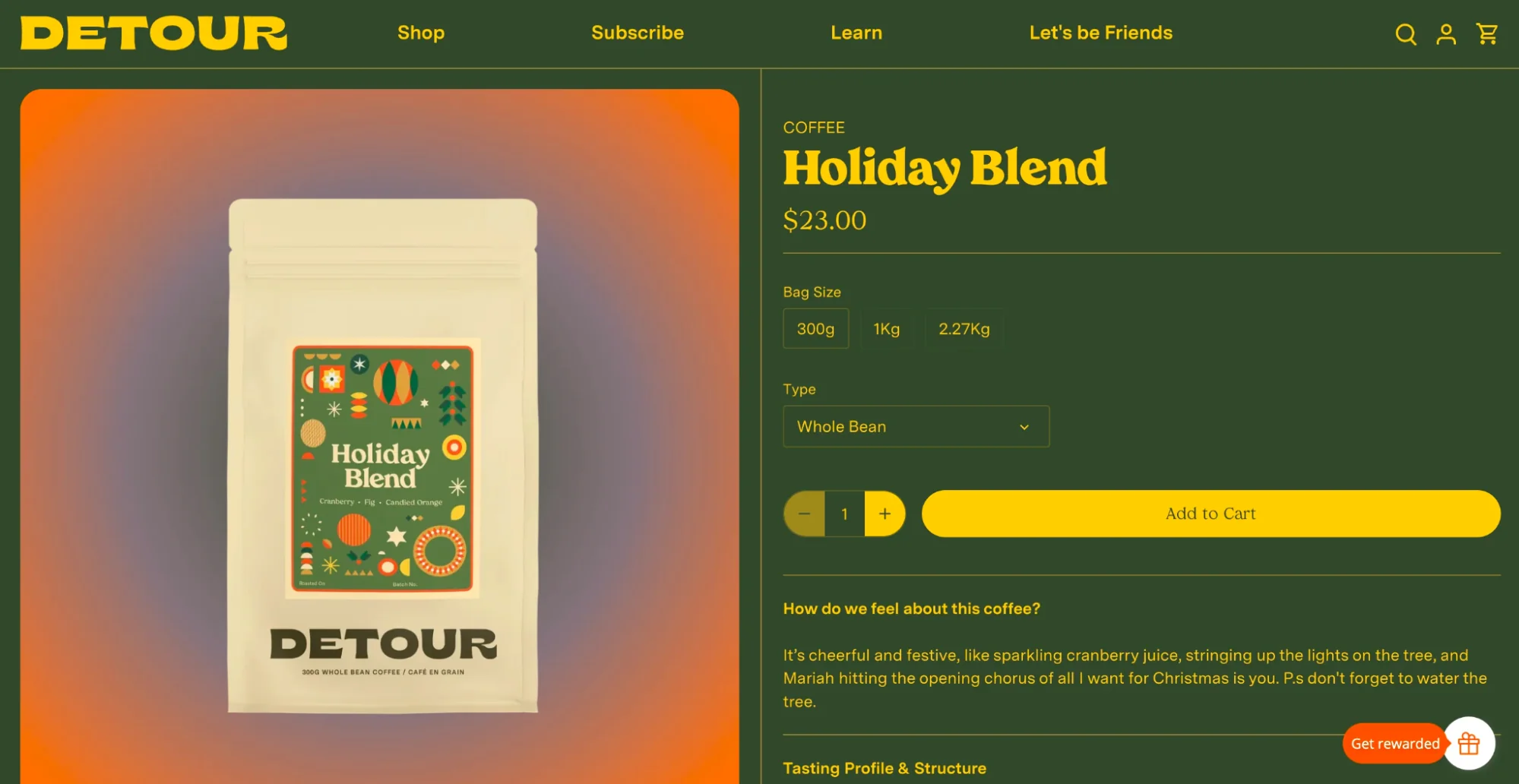 Coffee brand Detour’s holiday blend product launched for the holiday season