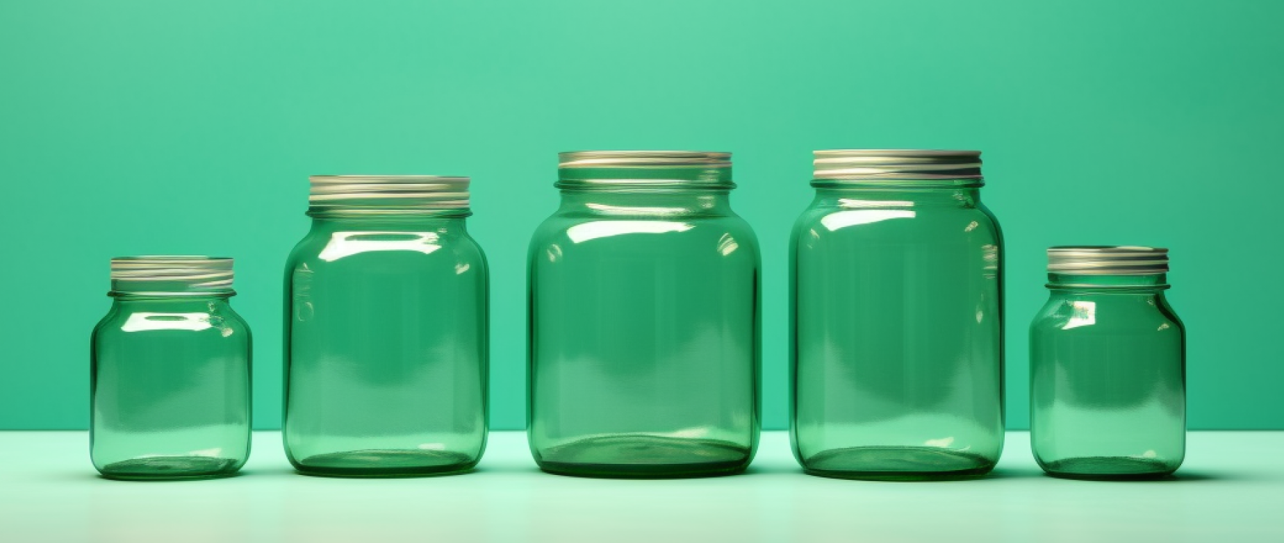 five jars in varying sizes: differentiation strategy