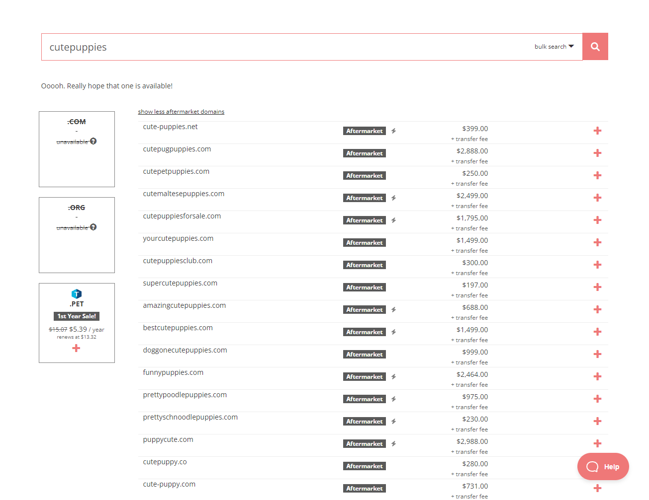 high value domain example