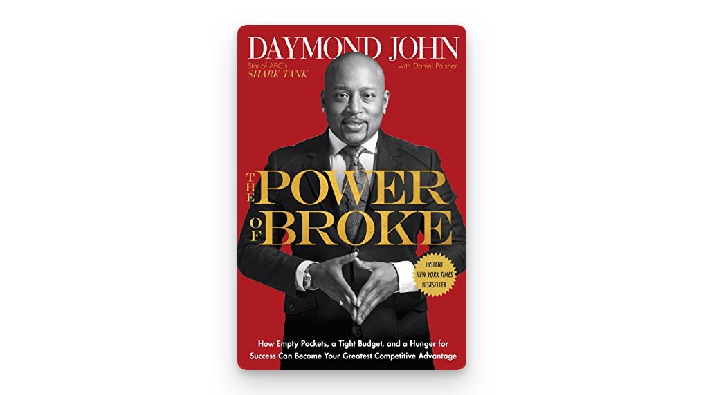 The power of broke book cover showing Daymond John