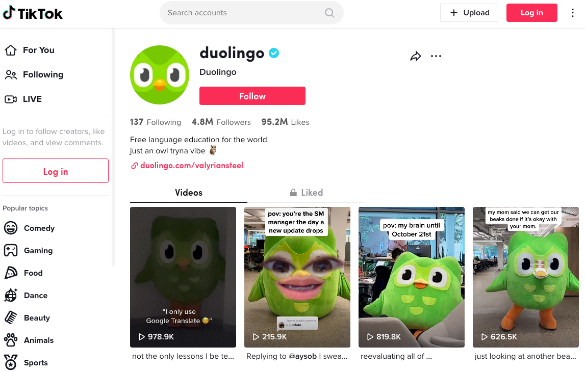 duolingo tiktok