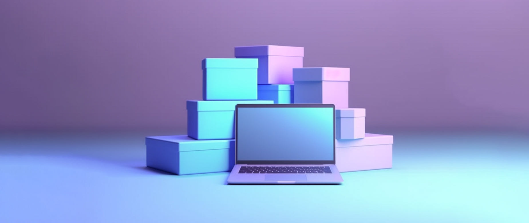 an open laptop sitting in front of a stack of boxes: entrepreneur vs business owner