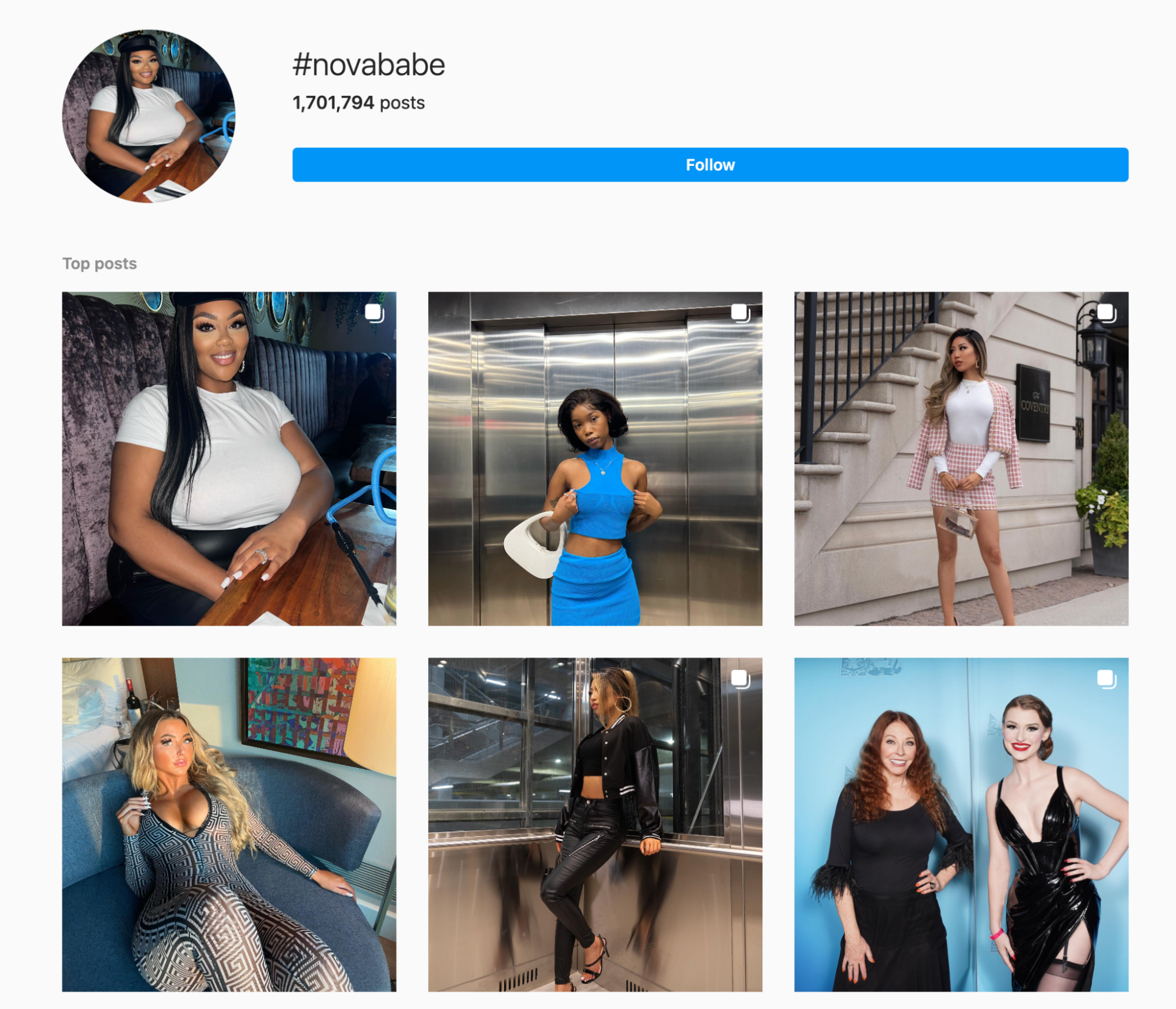 fashion nova hashtags