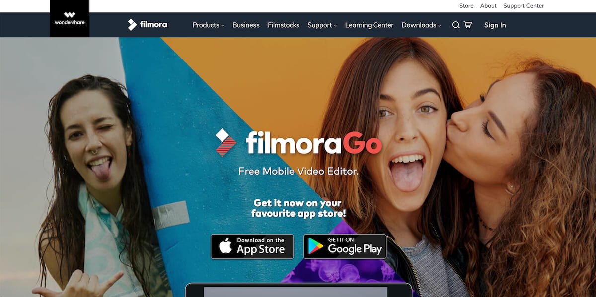 FilmoraGo video editor