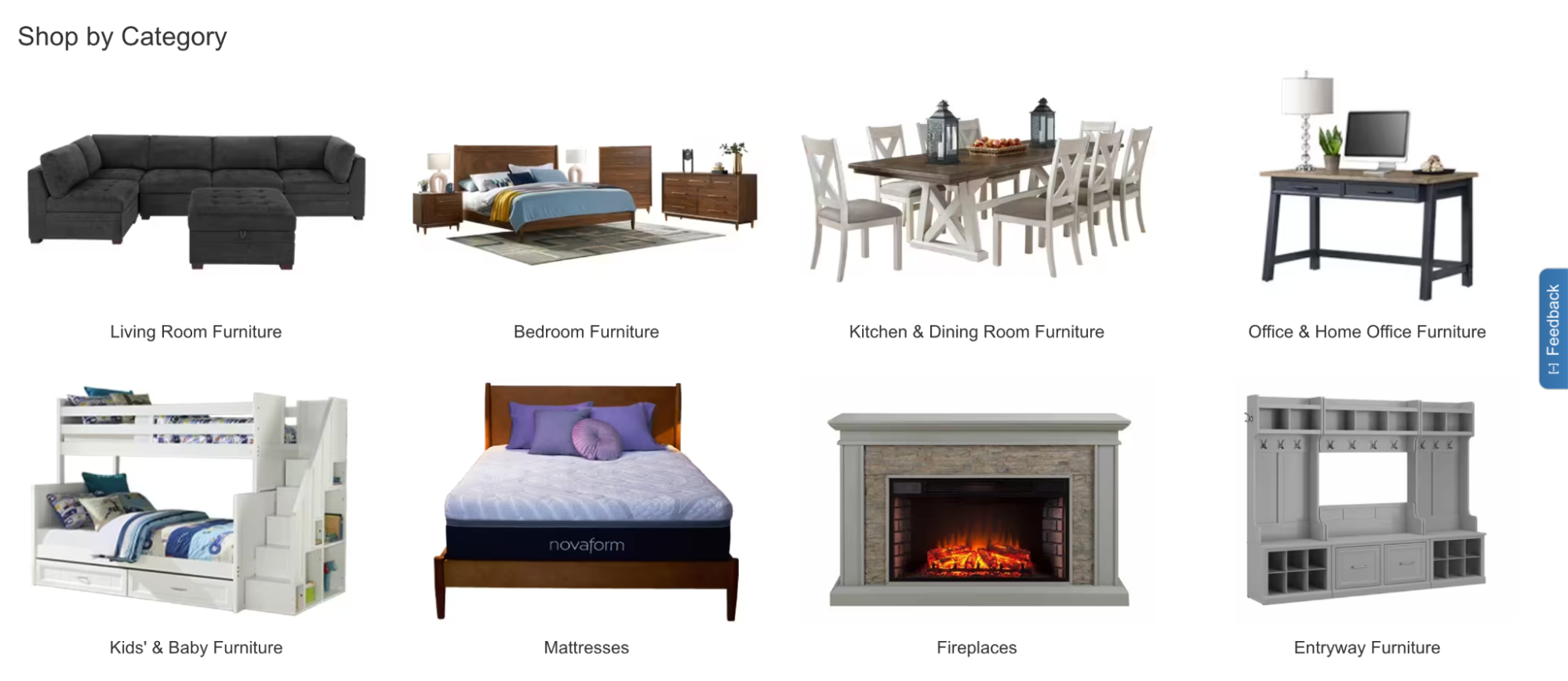 Costco’s “furniture” product category includes wholesale beds, home office desks, and fireplaces.