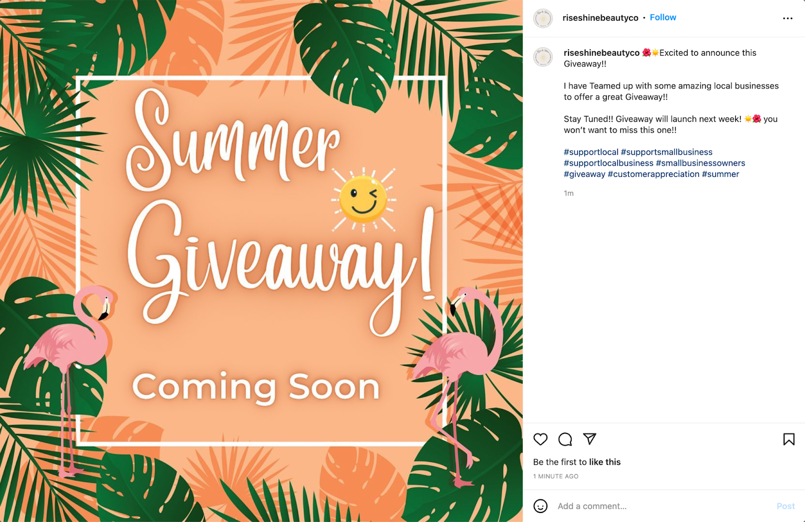 ig giveaway example