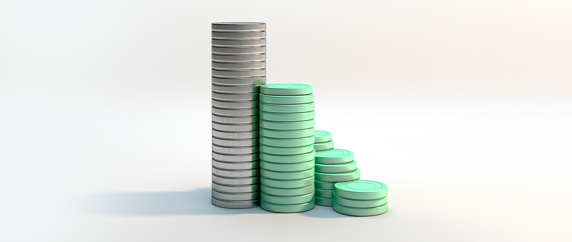 stacked coins representing the money you make growth hacking for ecommerce stores