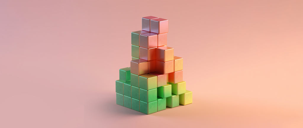 square blocks stacked on top of each others: growth strategy