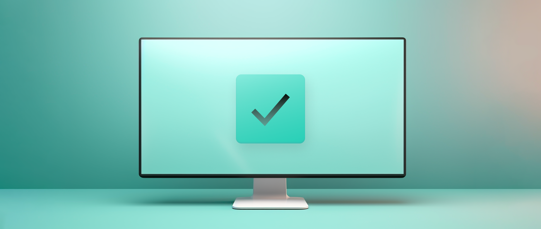 computer screen with checkmark representing ecommerce tips