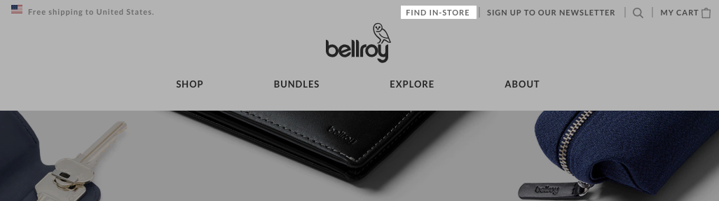 bellroy navigation