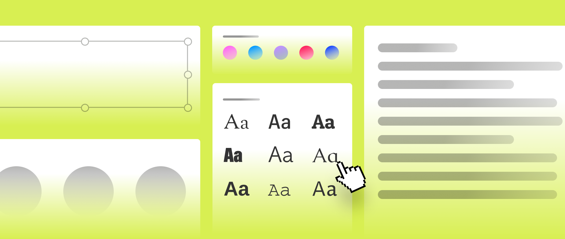 A graphic representation of a set of brand guidelines