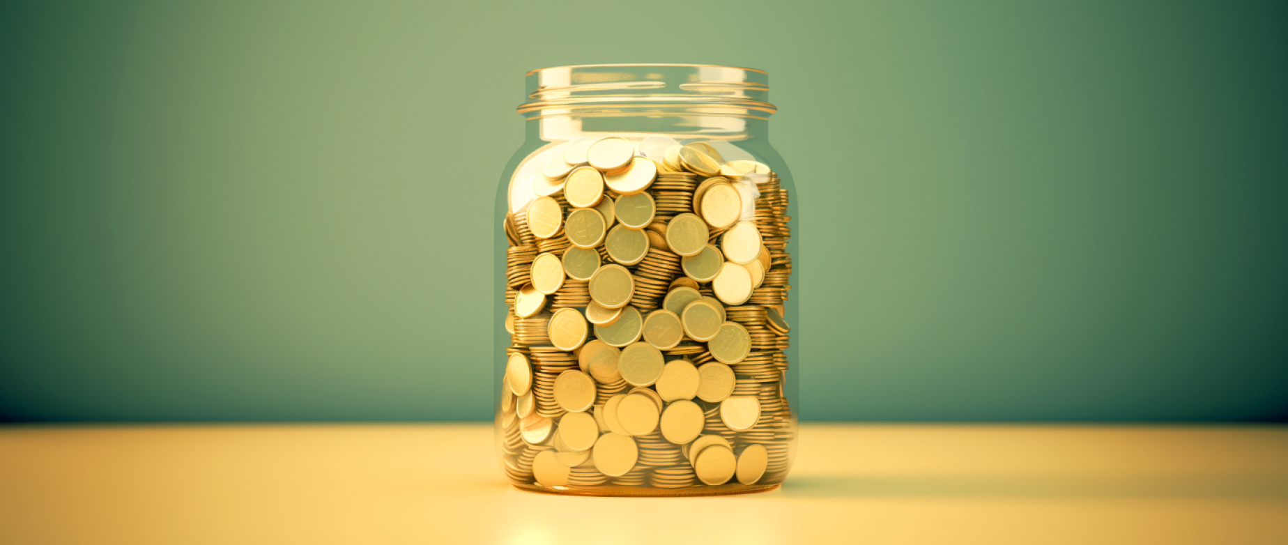 an open jar full of gold coins: how to get money to start a business