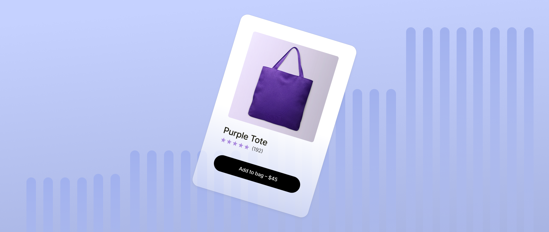 an image of a purple tote from an online retailer's website: how to increase ecommerce sales