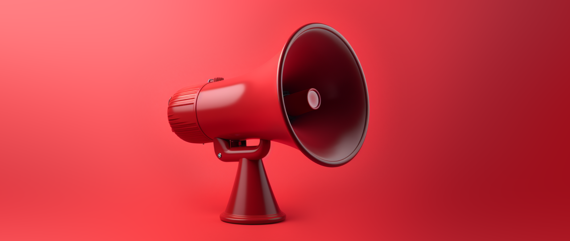 a red megaphone: how to promote your youtube channel
