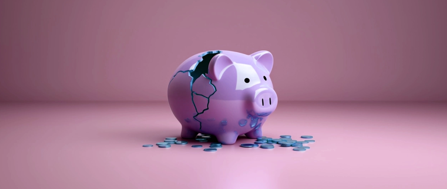 piggy bank representing stating an online boutique