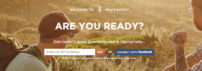 Here’s an example of a prominent email sign-up bar: