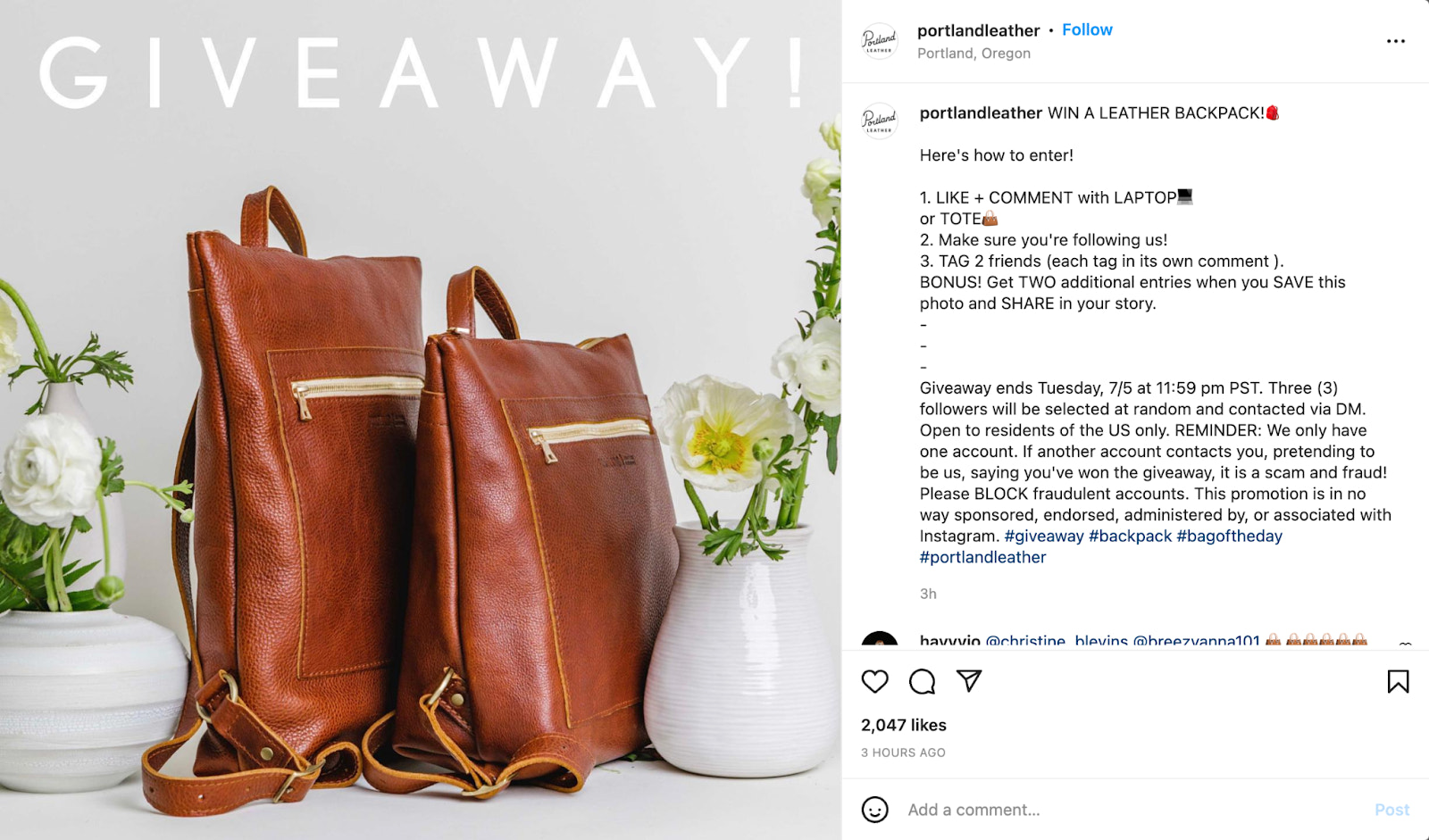 How to Do a Giveaway on Instagram Successfully (+Ideas!) - Tailwind Blog