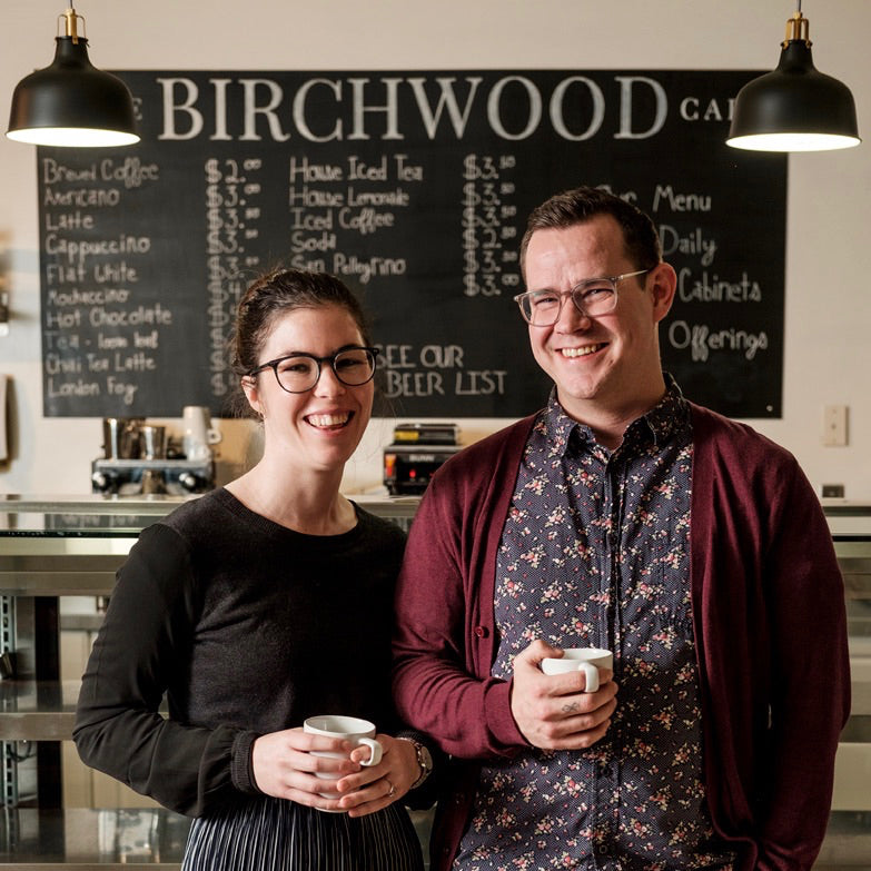 The owners behind the Birchwood Café in Cornwall. 