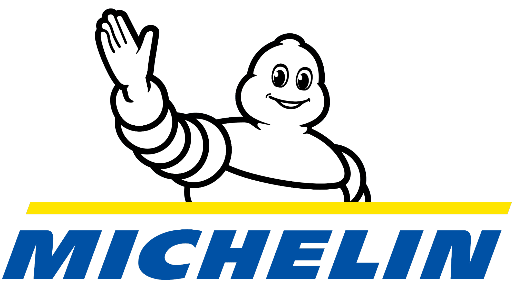 The Michelin logo includes the brand name and the recognizable Michelin Man character