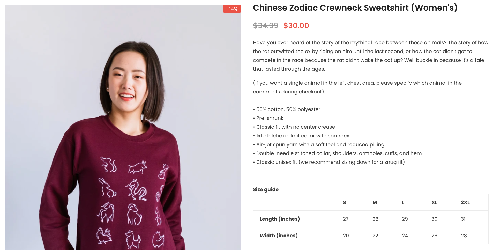 Chinese Zodiac crewneck sweater