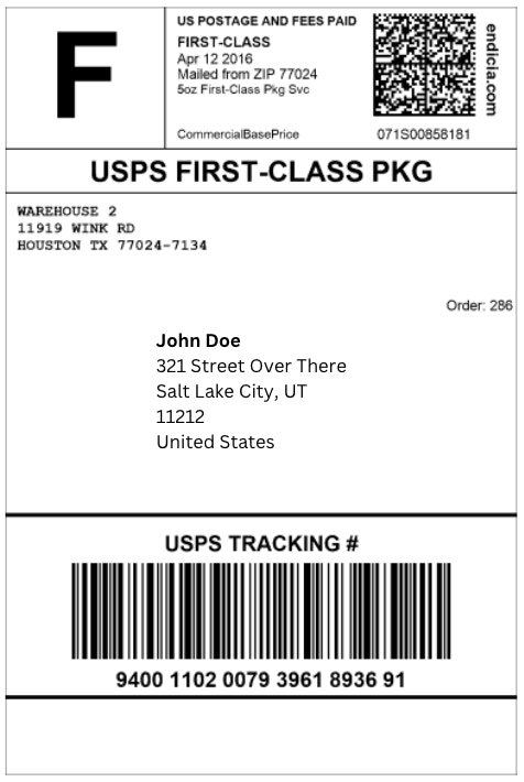 Create usps tracking number, generate usps label for your package