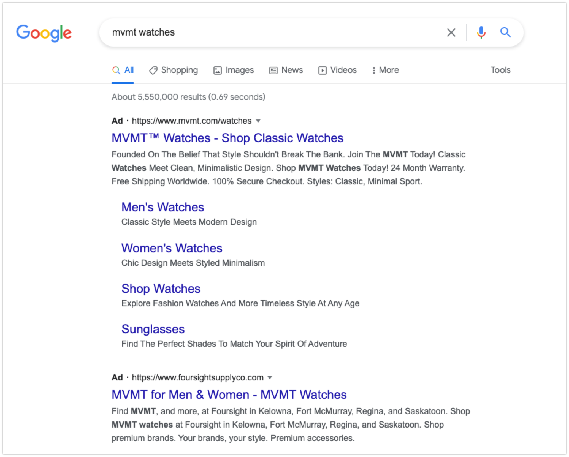 google-ads-types-branded-search-ad-example