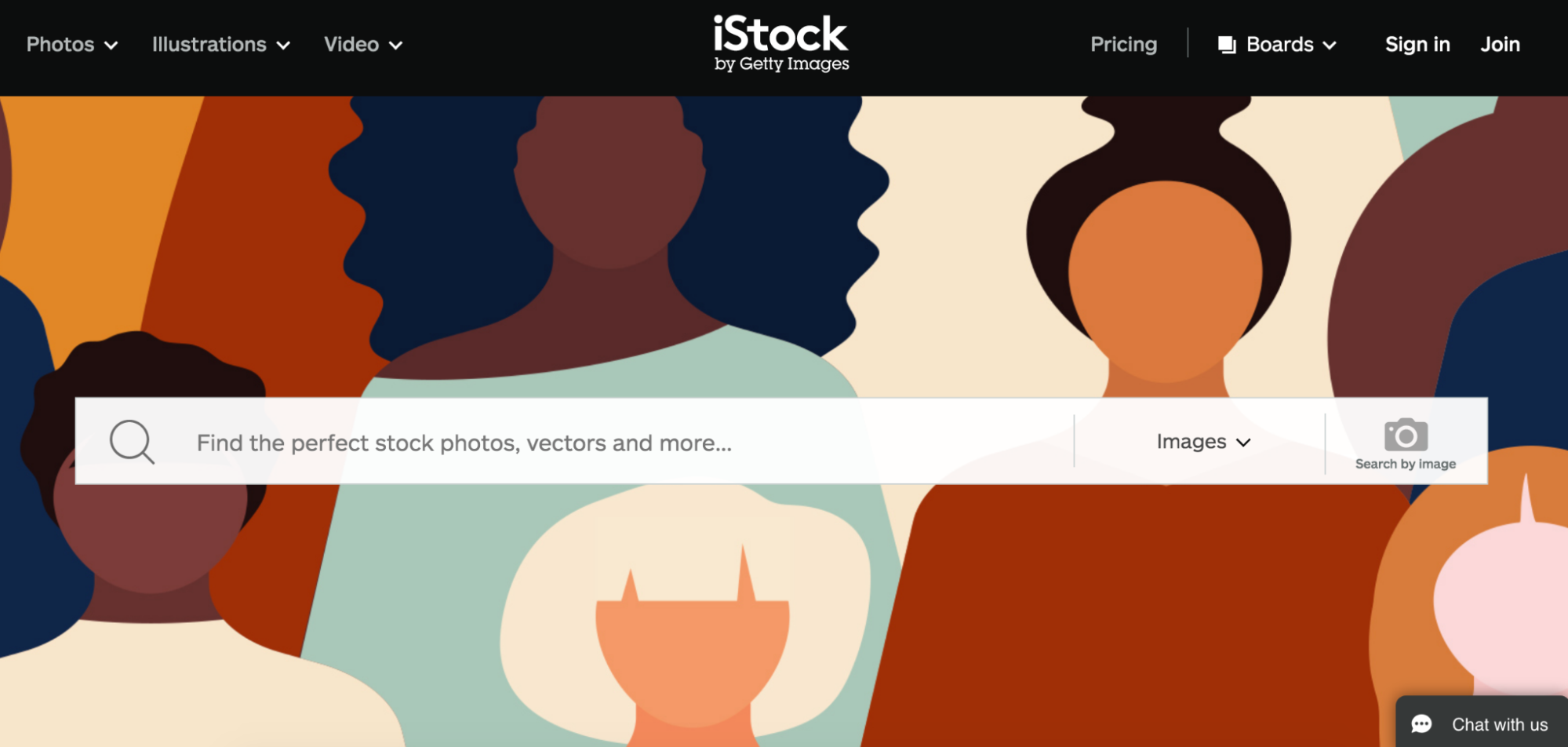 iStock free stock photo site homepage