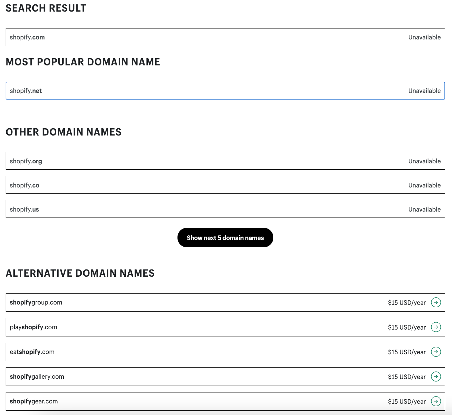 Shopify domeinnaam checker: hoe registreer je een domeinnaam