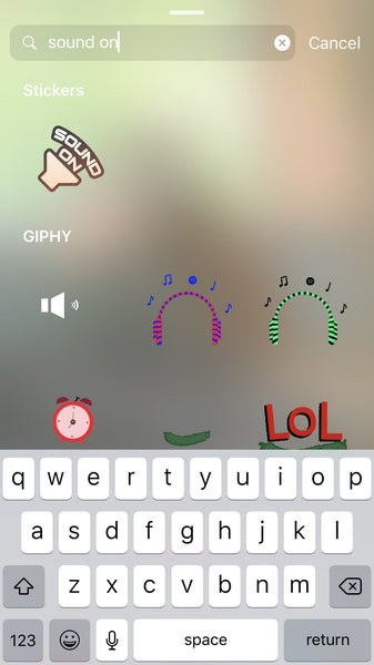 instagram sound on sticker 